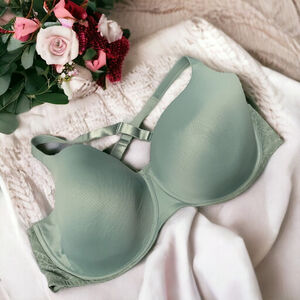 VOGLO, Bra Underwire, lace trim,Sea Green 48G